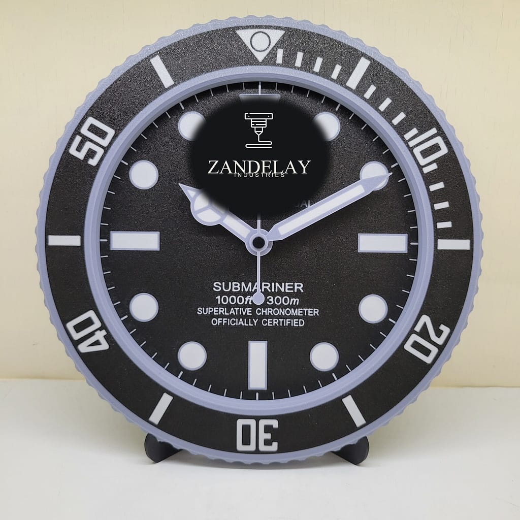 10" Diver Bezel-Style Wall / Desk Clock — Zandelay Industries hero image