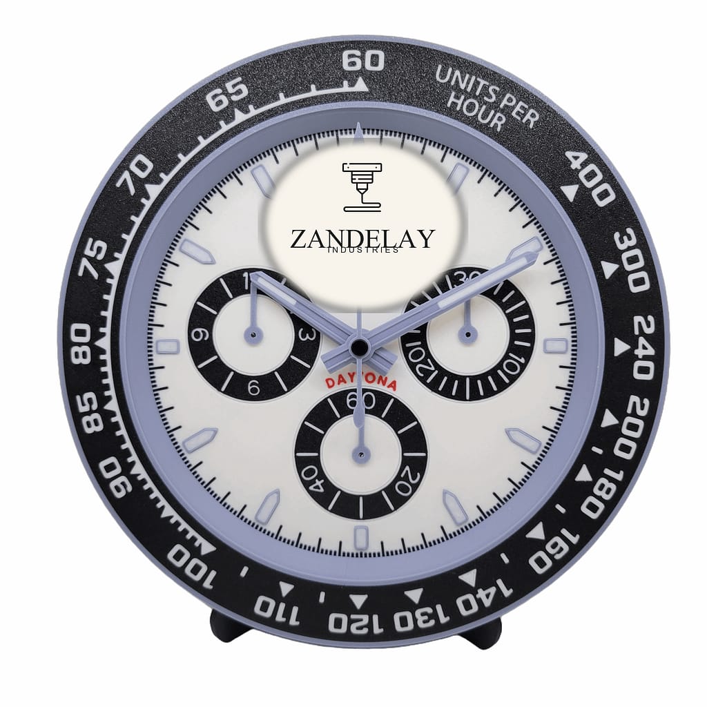 10" Racing Chronograph-Style Wall / Desk Clock — Zandelay Industries hero image