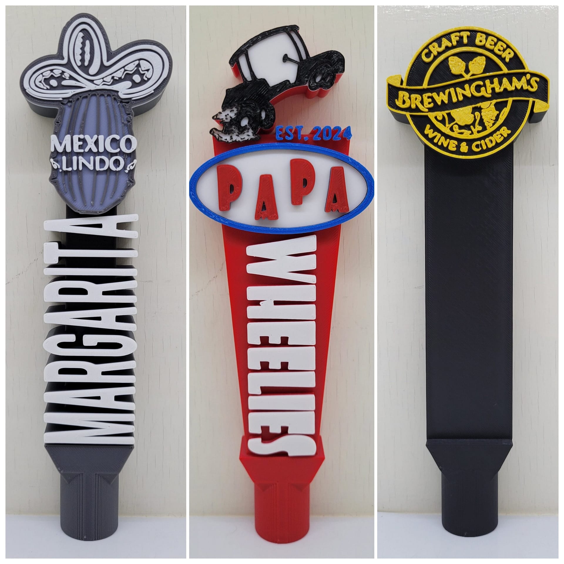 Custom Beer Tap Handles for Homebrewers, Bars, and Restaurants