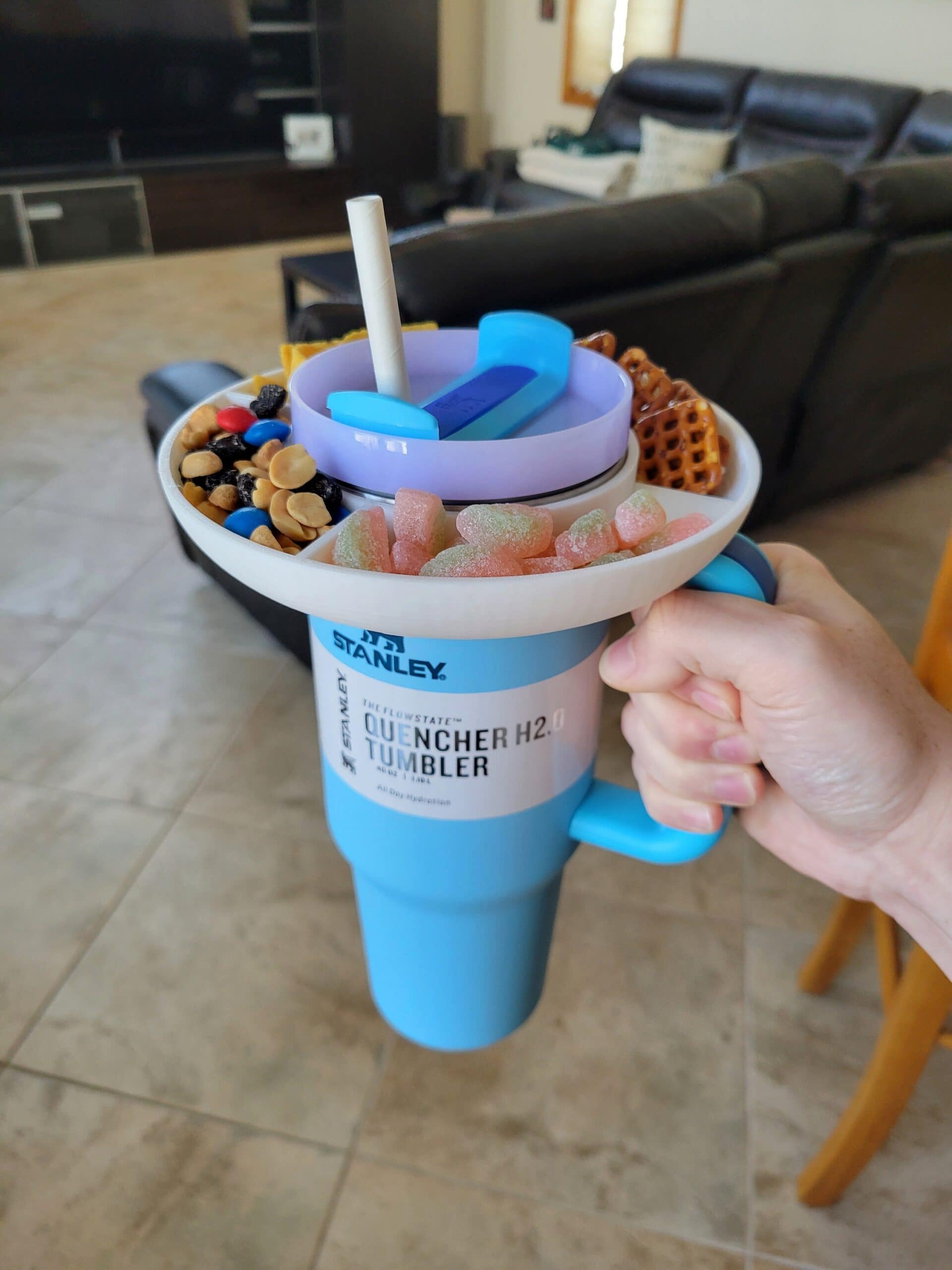 4-Compartment Snack Bowl Tray — Compatible with Stanley 40 oz Tumbler — photo 3