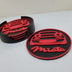 Drink Coasters and Holder — Compatible with Mazda Miata