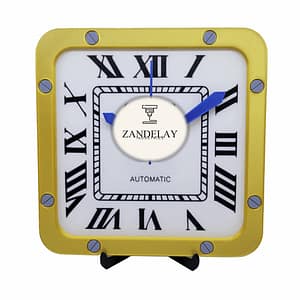 10" Square Luxury-Style Wall / Desk Clock — Zandelay Industries hero image