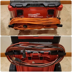 Milwaukee Packout extension cord organizer