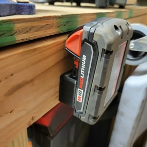 Milwaukee M18 battery wall mount